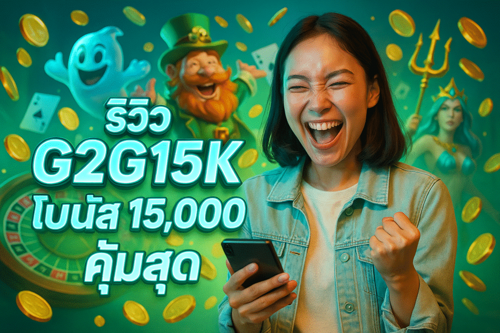 รีวิว G2G15K โบนัส 15,000 คุ้มสุด