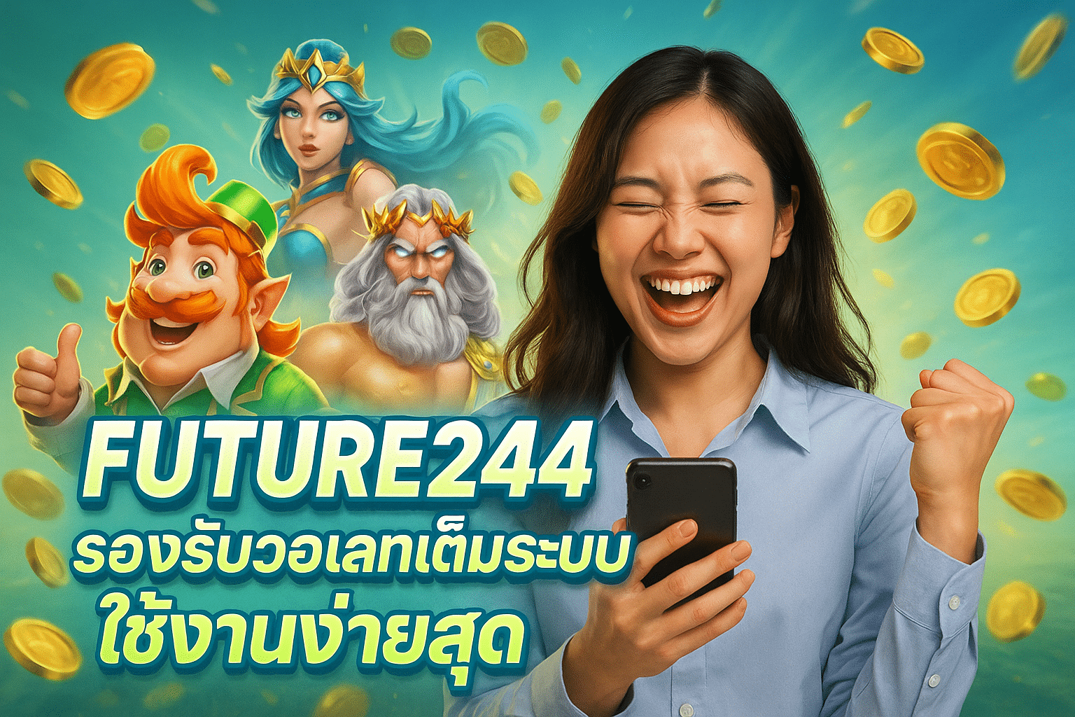 FUTURE24 รองรับวอเลทเต็มระบบ ใช้งานง่ายสุด